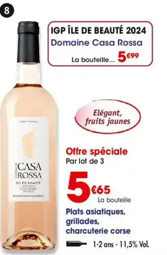 Maximo Igp île de beauté 2024 domaine casa rossa offre
