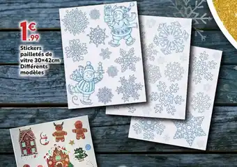 Maxi Bazar Stickers pain d'épice de vitre offre