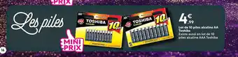 Maxi Bazar TOSHIBA Lot de 10 piles alcaline AA offre
