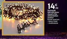 Maxi Bazar Guirlande 560 LED blanc chaud offre