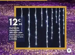 Maxi Bazar Guirlande stalactites 180 LED offre
