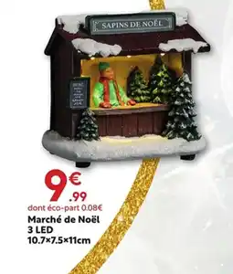 Maxi Bazar Marché de Noël 3 LED offre