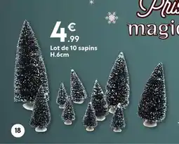 Maxi Bazar Lot de 10 sapins offre