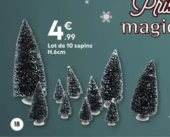 Maxi Bazar Lot de 10 sapins offre