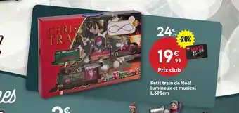 Maxi Bazar Petit train de Noël lumineux et musical offre