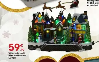 Maxi Bazar Village de Noël Père Noël volant offre