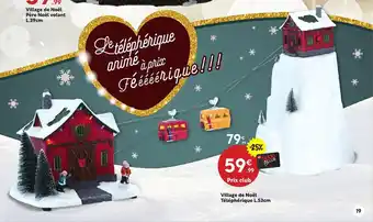 Maxi Bazar Village de Noël Père Noël volant offre