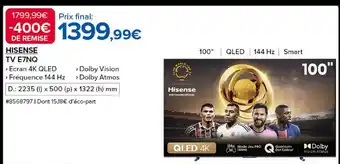 Costco HISENSE TV E7NQ offre