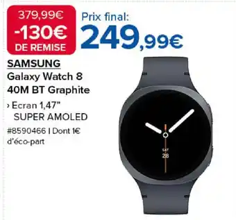 Costco SAMSUNG Galaxy Watch 8 40M BT Graphite offre