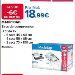 Costco MAGIC BAG Sacs de compression offre