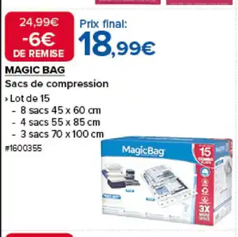Costco MAGIC BAG Sacs de compression offre