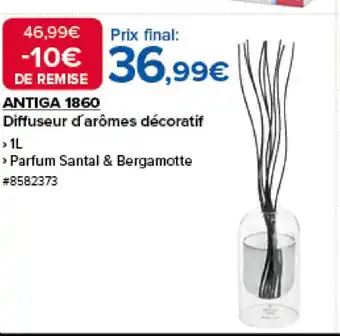 Costco ANTIGA 1860 Diffuseur d'arômes décoratif offre