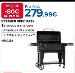 Costco PREMIER SPECIALTY Barbecue à charbon offre