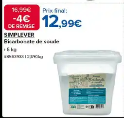 Costco SIMPLEVER Bicarbonate de soude offre