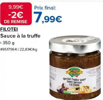 Costco FILOTEI Sauce à la truffe offre