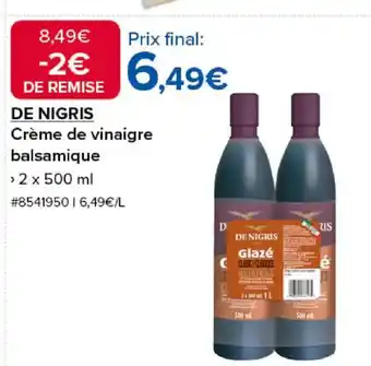 Costco DE NIGRIS Crème de vinaigre balsamique offre