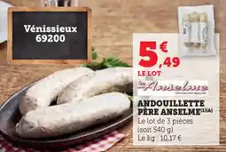Super U Andouillette père anselme offre