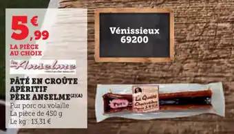 Pâté en croûte apéritif père anselme