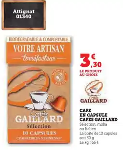 Super U Cafe en capsule cafes gaillard offre