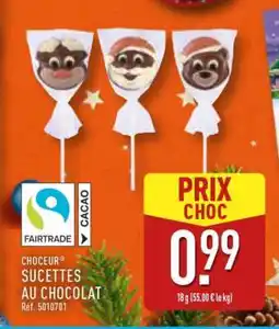 ALDI CHOCEUR SUCETTES AU CHOCOLAT offre