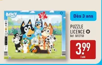 ALDI PUZZLE LICENCE offre