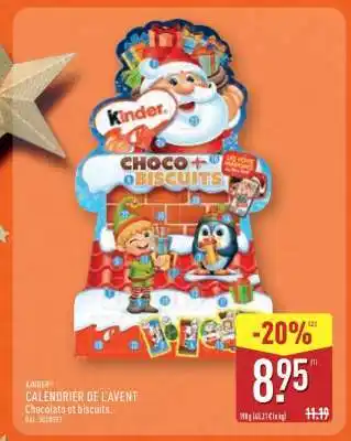 ALDI KINDER CALENDRIER DE L'AVENT offre