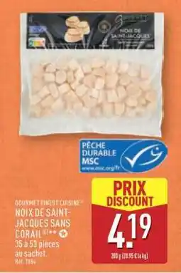 ALDI GOURMET FINEST CUISINE NOIX DE SAINT-JACQUES SANS CORAIL offre