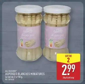ALDI Asperges Blanches Miniatures offre