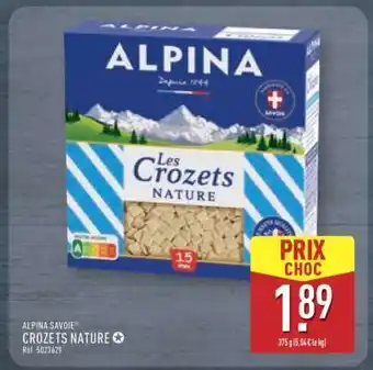ALDI ALPINA SAVOIE CROZETS NATURE offre