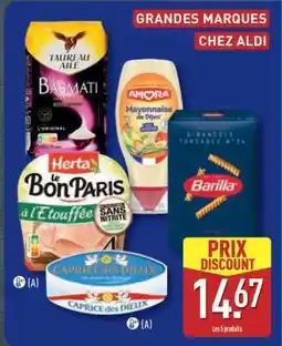 ALDI GRANDES MARQUES CHEZ ALDI offre