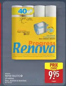 ALDI RENOVA PAPIER TOILETTE offre