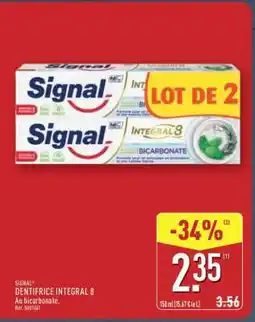 ALDI Signal Dentifrice Integral 8 offre