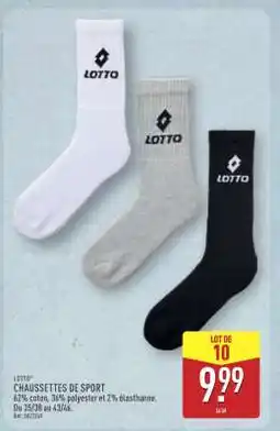 ALDI LOTTO Chaussettes de sport offre