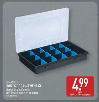 ALDI WORKZONE BOÎTES DE RANGEMENT offre