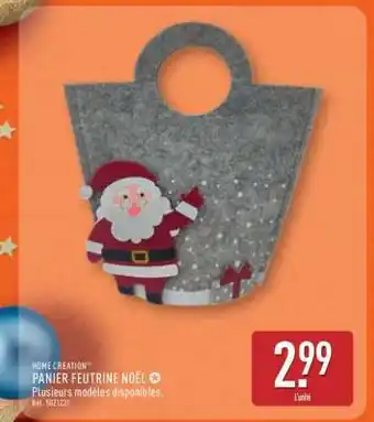 ALDI PANIER FEUTRINE NOËL offre
