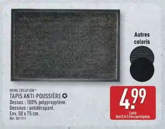 ALDI Tapis Anti-Poussiere offre