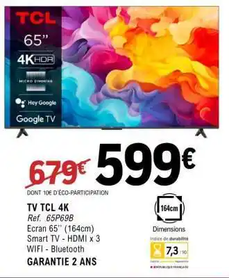 E.Leclerc TV TCL 4K offre
