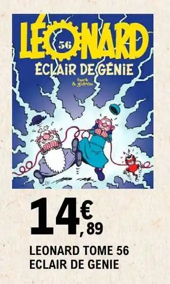 E.Leclerc LEONARD TOME 56 ECLAIR DE GENIE offre
