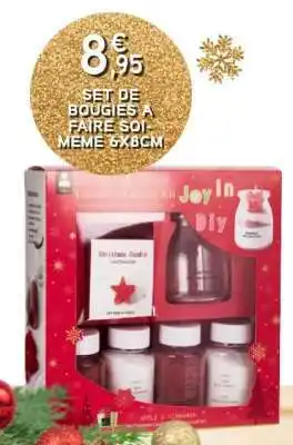 E.Leclerc Set de bougies à faire soi-même 6x8cm offre