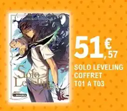E.Leclerc SOLO LEVELING COFFRET T01 A T03 offre
