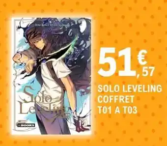 E.Leclerc SOLO LEVELING COFFRET T01 A T03 offre