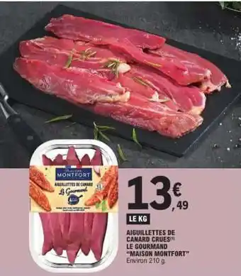 E.Leclerc Aiguillettes de canard crues Le Gourmand 'Maison Montfort' offre