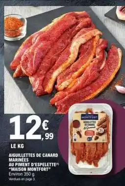 E.Leclerc Aiguillettes De Canard Marinées offre