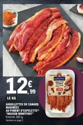 E.Leclerc Aiguillettes De Canard Marinées offre