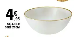 E.Leclerc SALADIER DORÉ 21CM offre