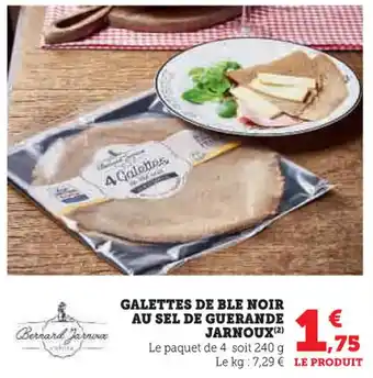 Super U Galettes de ble noir au sel de guerande jarnoux offre