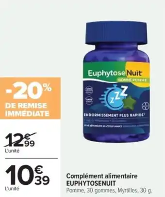 Carrefour Complément alimentaire euphytosenuit offre