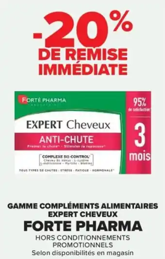 Gamme compléments alimentaires expert cheveux forte pharma