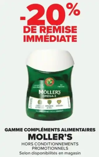 Carrefour Gamme compléments alimentaires moller's offre