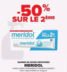 Carrefour Gamme de soins dentaires meridol offre
